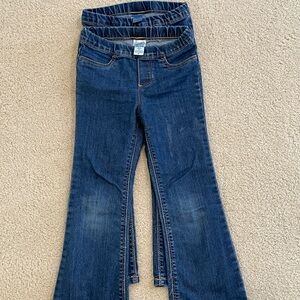 Two pairs Carter's Blue Jeans Classic Denim flare Leg